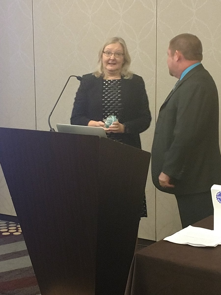 cobe_mara's tweet photo. Congratulations to Helga Fasciano, 2017 NCSSFL Supervisor of the Year! #NADSFL17 #ncssfl @Fascianoglobal @_SCOLT_ @FLANC_WorldLang https://t.co/dRrq7Way1a