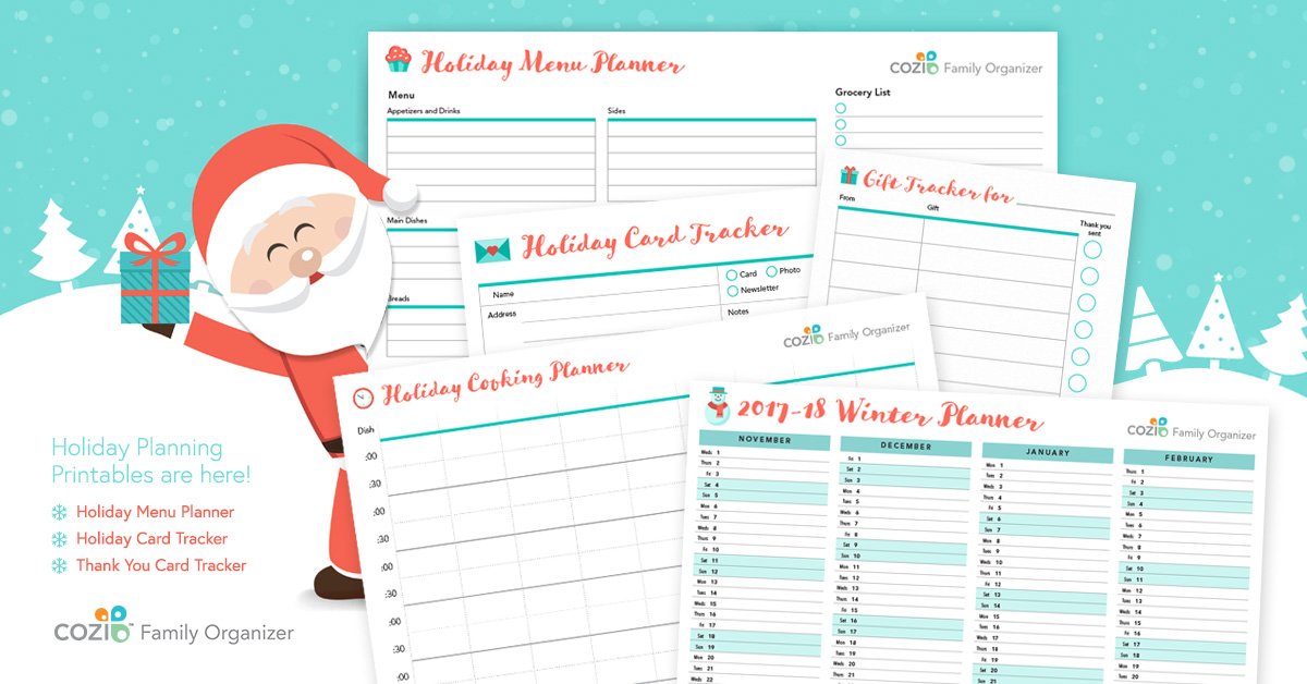 DawnCraftCottag's tweet photo. Holiday Planning Printables from @CoziFamily - free you sign up for Cozi, the organizing app for families #promo - https://t.co/u7ZTZrwj8K https://t.co/nrjKJOgua6