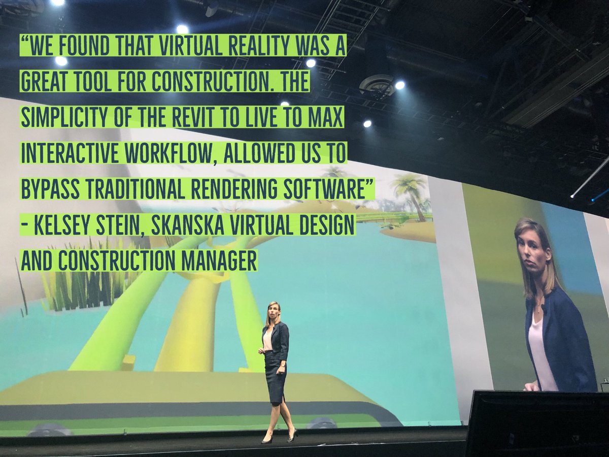 Virtual reality is helping <a href="/SkanskaUSA/">Skanska USA</a> use an interactive workflow to bypass traditional rendering software. #AU2017