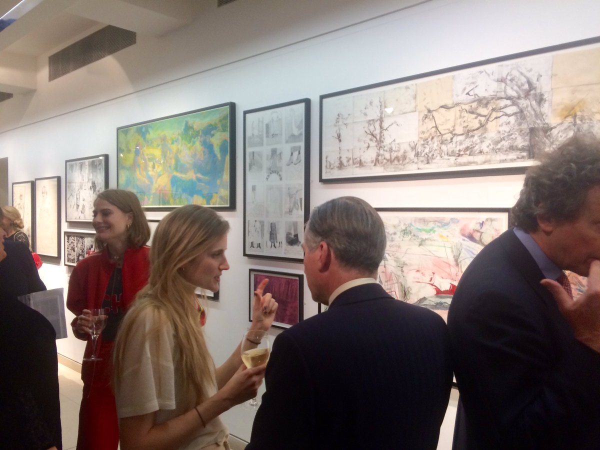 RoyalDrawing's tweet photo. Celebrating the Best of The Drawing Year Exhibition tonight @ChristiesInc #drawingyear https://t.co/X9jVN6wDV7
