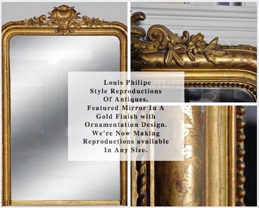 fredreedframes's tweet image. Arched Top Mirrors Louis Philipe Reproductions Of Antiques &amp;amp; Gold Finish with Ornamentation Design. Making available In Any Size