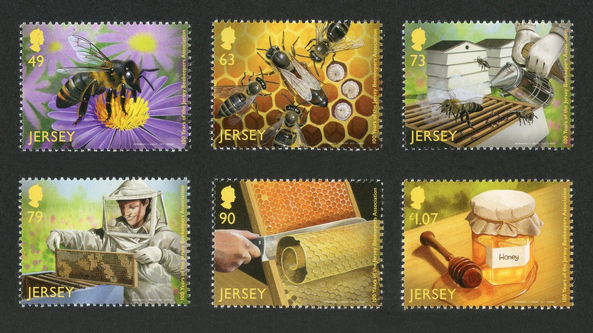 tangoartist's tweet photo. Six of my paintings on Jersey Postage stamps issued October 2017 https://t.co/mjPoYxUtPX