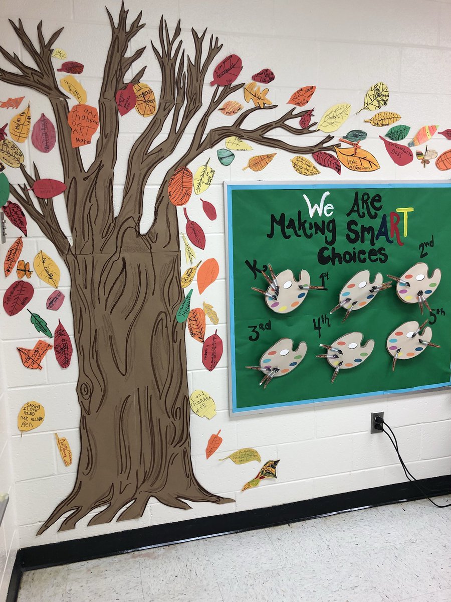 artfulmustangs's tweet photo. We are so thankful in the art room. Our thankful tree is growing! @artfulmustangs @MustangPurdy @MeadowlandElem @PrincipalMizell https://t.co/m3SlzqTwyA