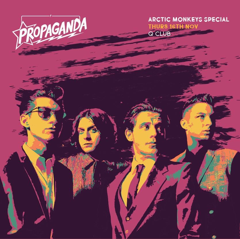 PropagandaRding's tweet photo. Tomorrow night it's our Arctic Monkeys special!
Expect Alex Turner masks, and a load of your favourite tunes by the legends themselves!
Tag your names on the guest list to get £3 entry before 11:30PM and £1 Jägerbombs!
GL: https://t.co/8za4oLPoAM https://t.co/68Z0kerDrN