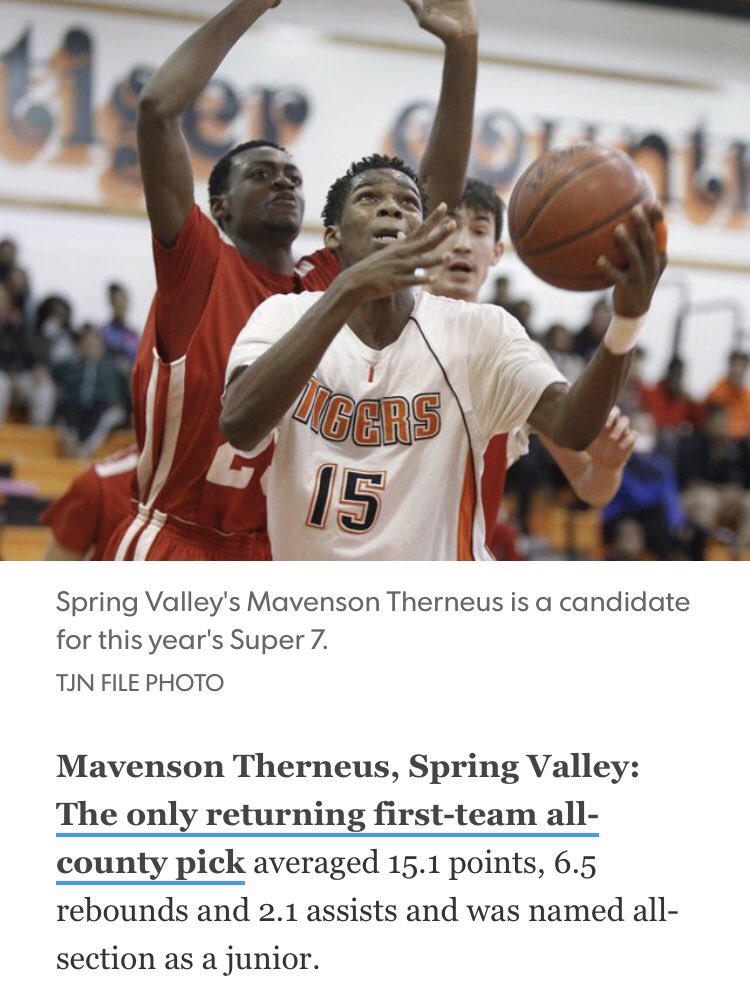 P_Gunna34's tweet photo. Vote for @mavenson15 to be a super 7 kid is one of the best players in the section 4 year varsity player @SVHStigers #SVPREP https://t.co/CUhXNiOeqV