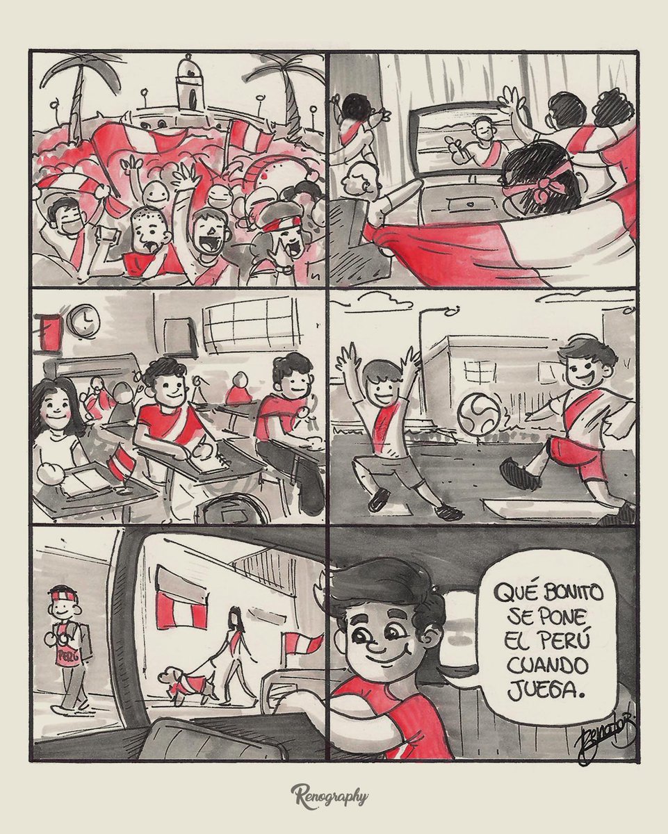 Renograph's tweet photo. Bonito se pone el país cuando se viste de bandera. <3
 #PeruAlMundial #ContigoPeru https://t.co/EfxhBF8z8p