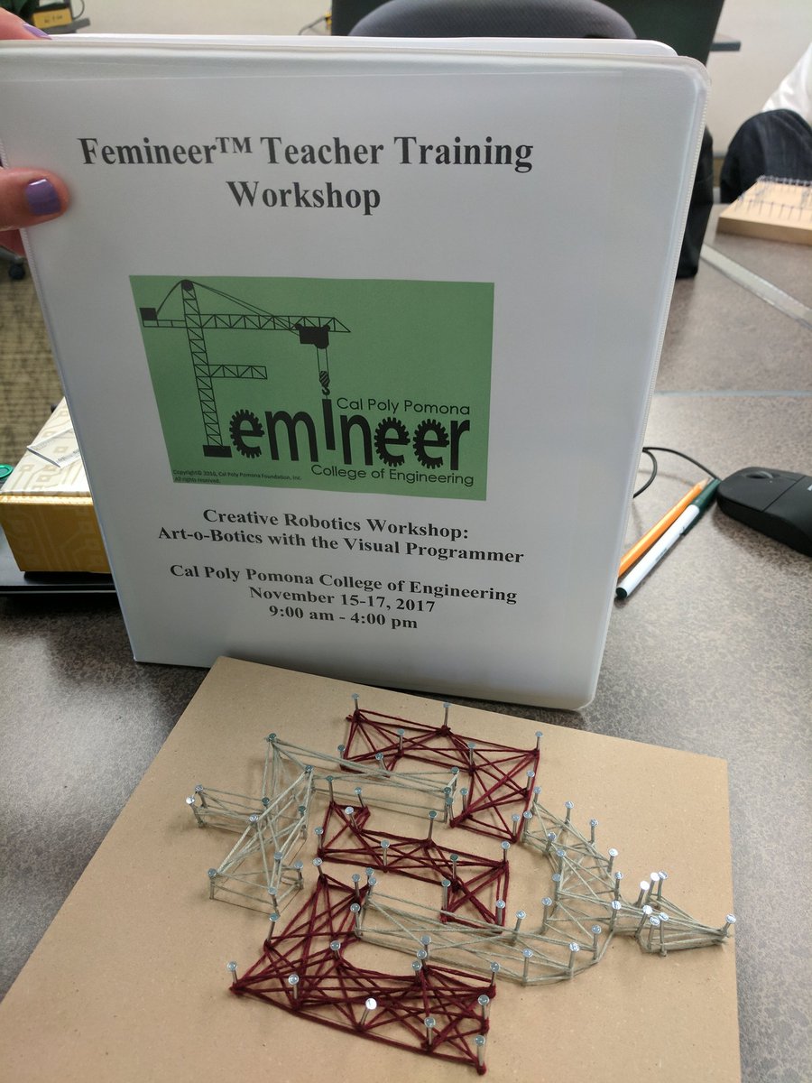 MeganBLacy's tweet image. Day one at the @cppengineering #cppFemineers Creative Robotics training!! #sdsuengineering @Femineer_SD