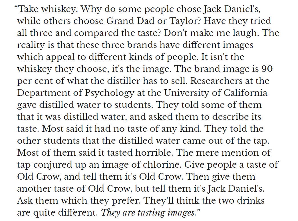 David Ogilvy's insightful take on how perception shapes reality.