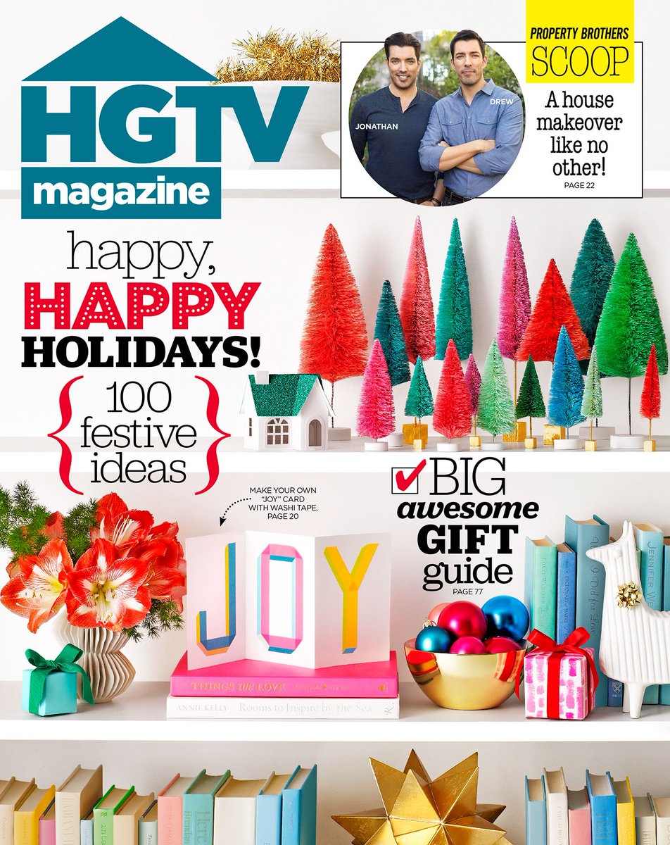 Issue Of Hgtvmagazine Is On Newsstands Now Pick Up Your Copy For Holiday House Tours Festive Diys And Tons Gift Ideas Https T Co Nvfeulrh2a