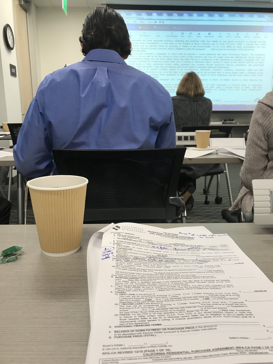 AngeliqueKenney's tweet photo. What I love about switching back to @coldwellbanker after being gone for 8 years is the required 2 days #california #realestate contract 📝 bootcamp... & I love it!I should have been an attorney! 😝🤓Great golden nuggets & gems 💎 exchanged. https://t.co/0g2w2eZ9YM
