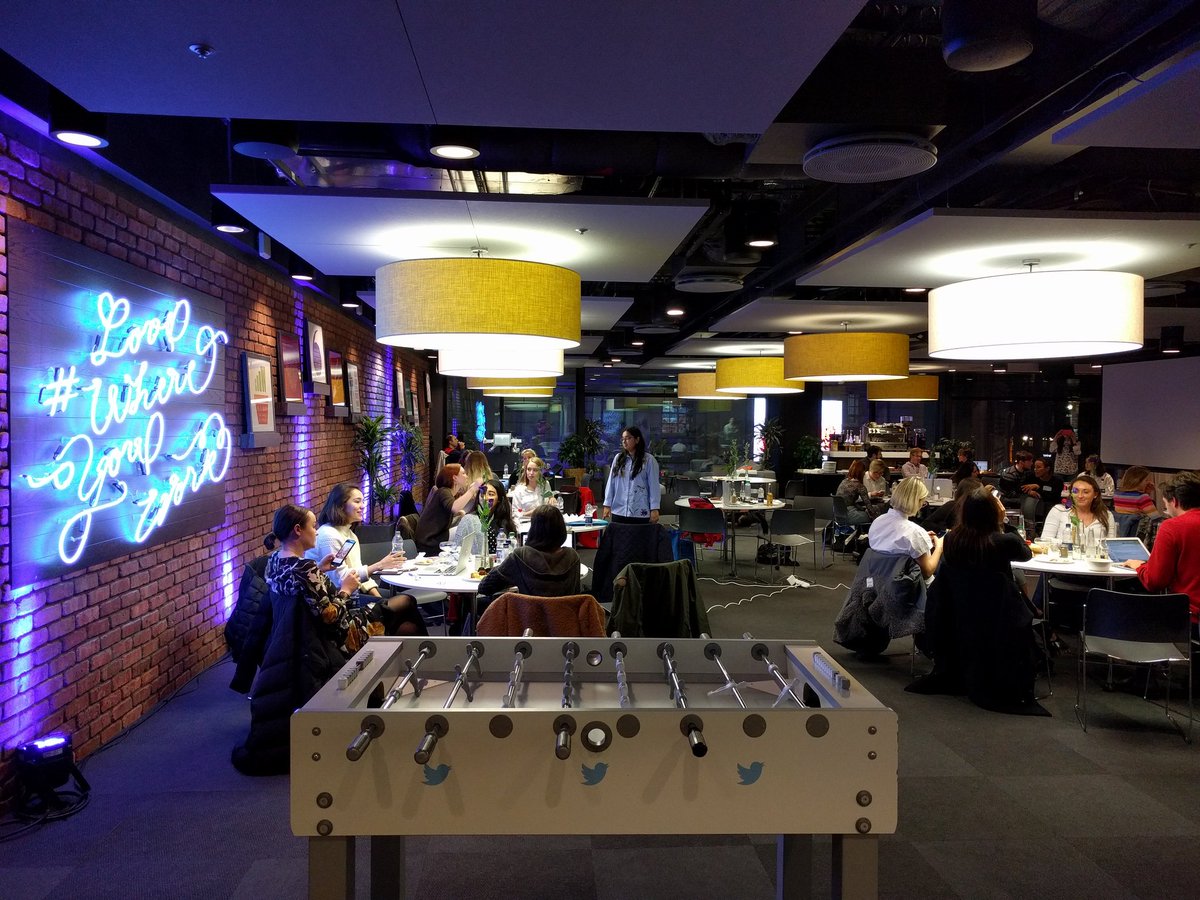 vjo's tweet photo. Tonight we are hosting the @CodeFirstGirls finale session after 8 weeks of #WebDevCFG at @TwitterUK - demo time! https://t.co/qNPjkgdh6r