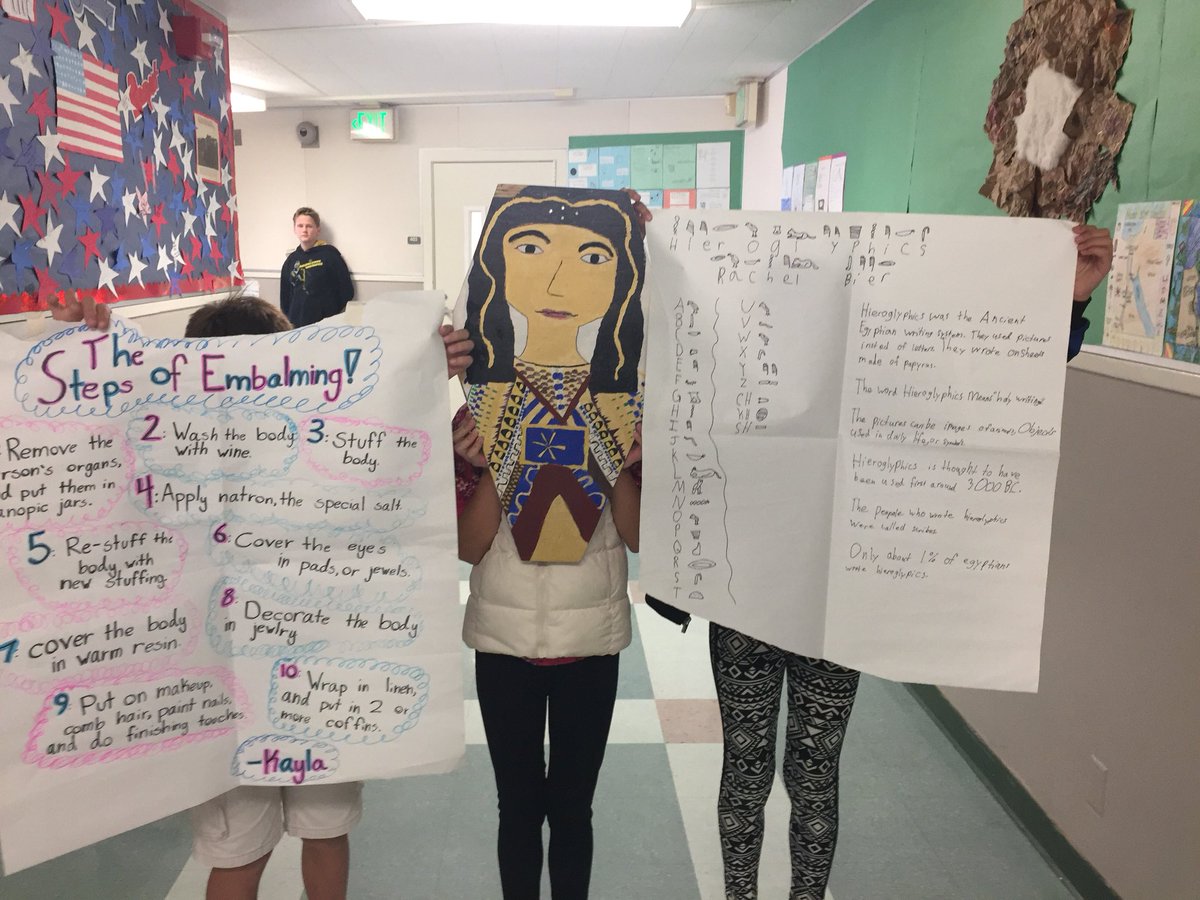 Core6WCI's tweet photo. Ancient Egyptian Newscasts- History, news, drama, and more!  Brought to you by Mr. Riordan’s 6th grade Core classes!#WCIproud #WCSDHeroes https://t.co/4LnKIIZHMe