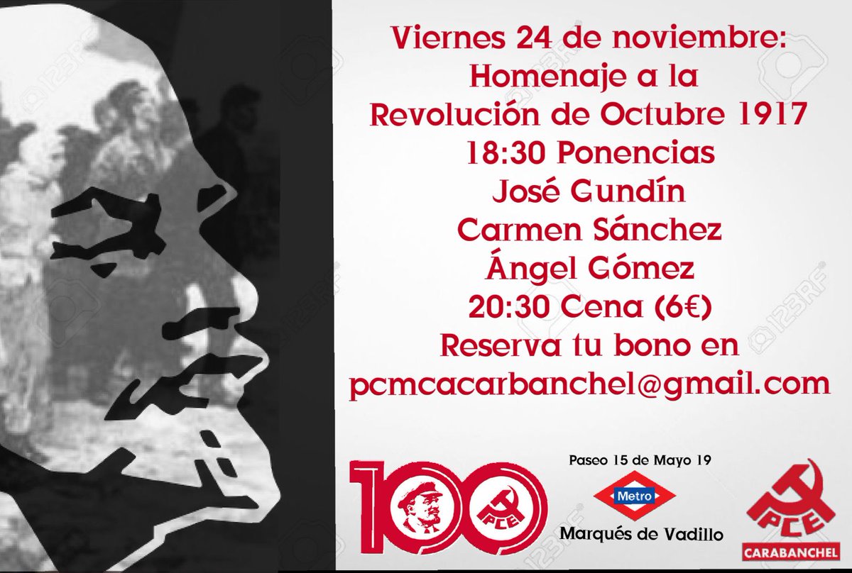 Espacio2017's tweet photo. Viernes 24 de Noviembre. 18:30 Homenaje a la Revolución de Octubre.
 https://t.co/CEakNAJVRw https://t.co/Mr9V3U1H8c