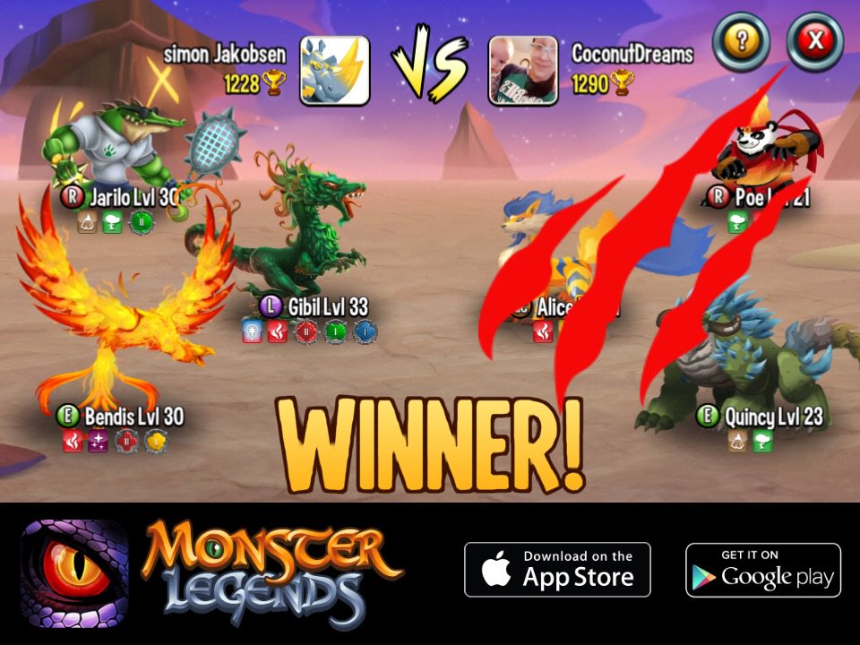 Robloxvideo4's tweet image. I rule at the Monster Legends Arena! If you dare to challenge me, start collecting monsters! m.onelink.me/8651e4be
