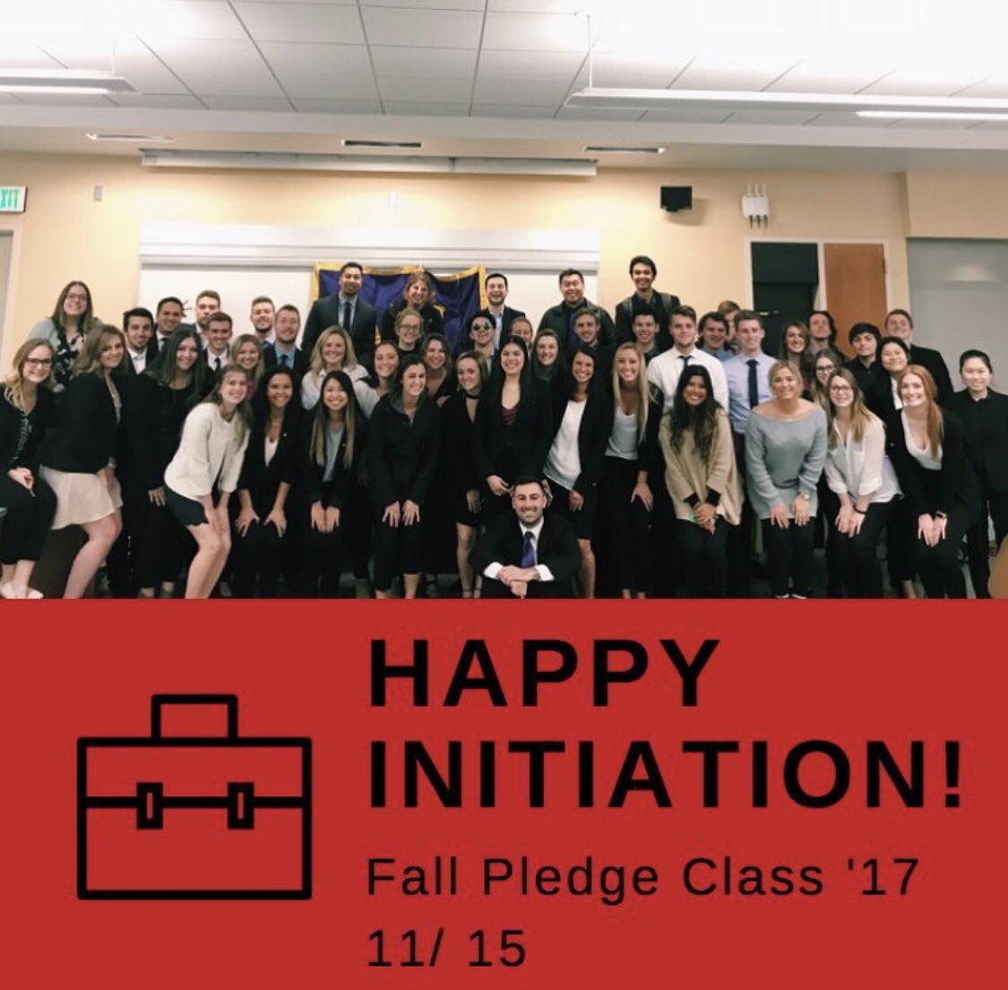 Congratulations to our new members! #DeltaSigmaPi #DSPWSU