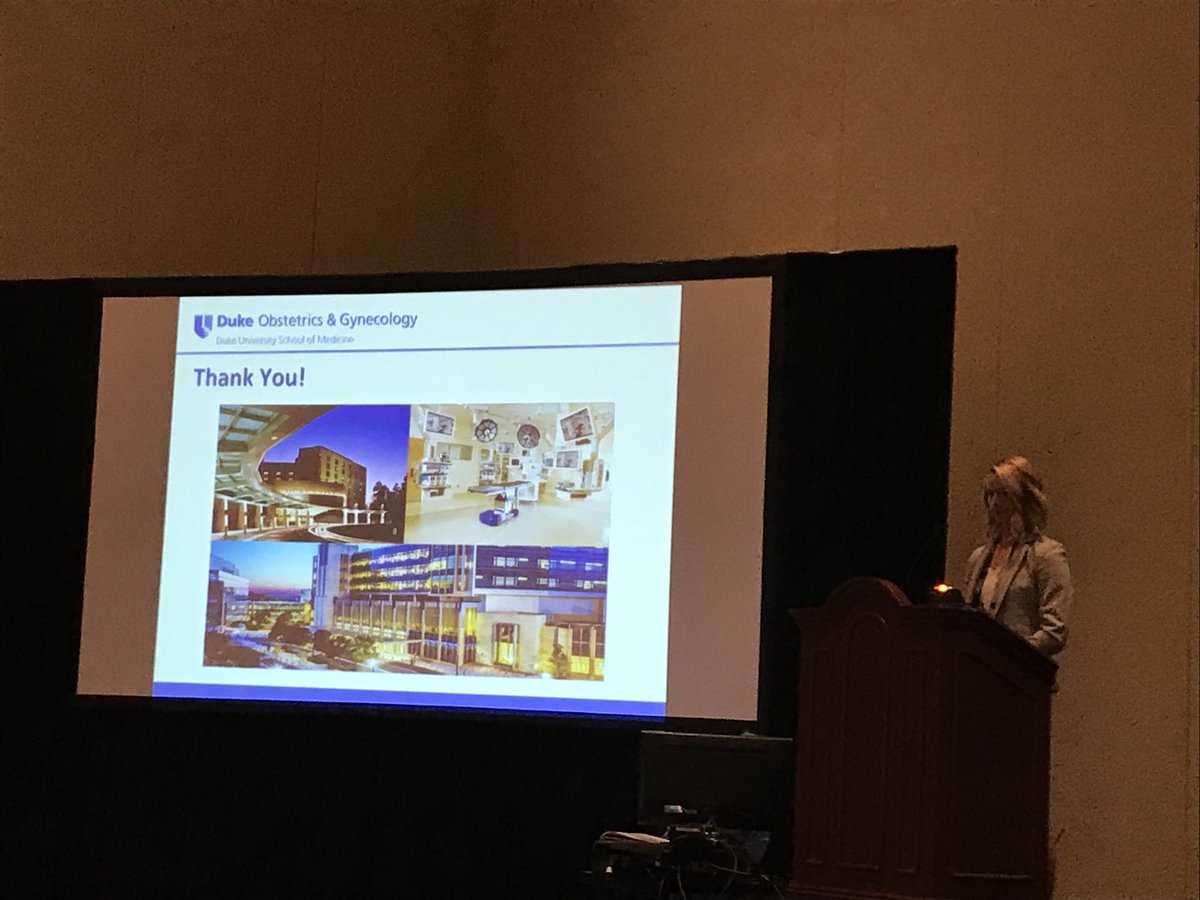 Our own <a href="/dukeobgyn/">Duke Ob/Gyn</a> @lauraknewcomb hit it out of the park with her #AAGL2017 oral presentation “Correlation of Virtual Reality Simulation and Dry Lab Robotic Technical Skills”.