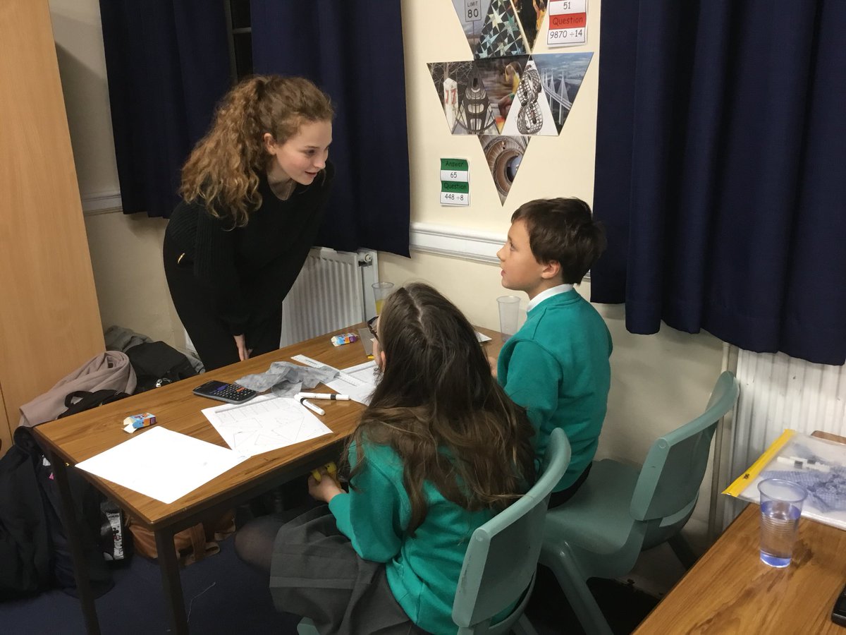 CCS_PhizLab's tweet photo. So impressed with our @Campden6th Student Ambassadors running the @Ri_Science @ogdentrust Maths for Physics Masterclass series for primary pupils this term. The primary students are really enjoying it! https://t.co/liJmfEY7p5