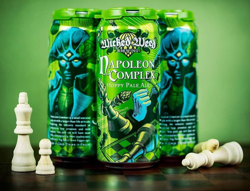 COMING SOON….Napoleon Complex 16oz cans! Stay tuned for these 4 packs to hit the shelves in the near future and check back for additional brands in 2018. #WickedWeed #NapoleonComplex #16oz #Tallboy ift.tt/2APYdVO