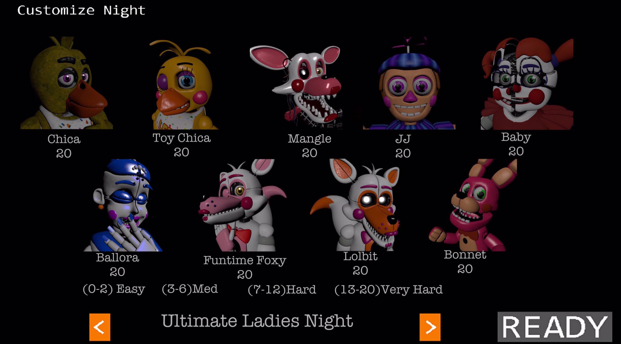 Ultimate Custom Night - Ladies Night 2 