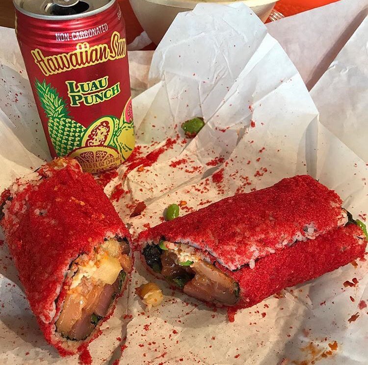 Flaming hot Cheeto pokerrito 🎈🌯🍣🦀🦐🐠🐟☄️🔥 - if you are ever in #Austin - check them out. Also - give them a follow. 🤩🤝<a href="/PokeHouseTX/">Poke House</a>