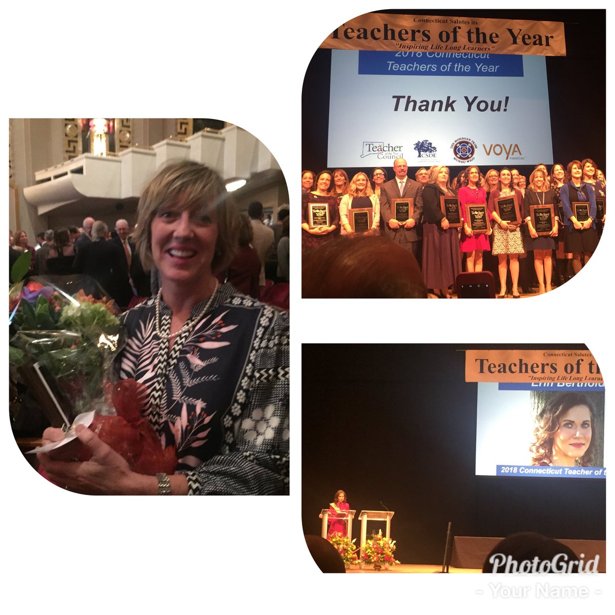Wonderful night recognizing CT teachers of the year. TY Denise Duggan for representing the spirit of all the great teachers in New Milford.