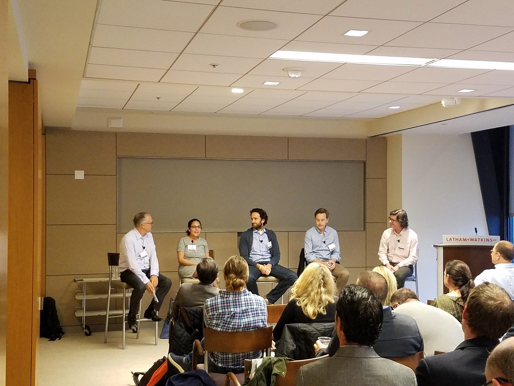 lathamwatkins's tweet photo. Great insight being shared by the panel at tonight's event in #SF: "The Regulation of #ICOs: A Discussion with @ConsenSys." #FTWSF #FinTech #InitialCoinOffering #SAFT https://t.co/BvHB0JSg3e
