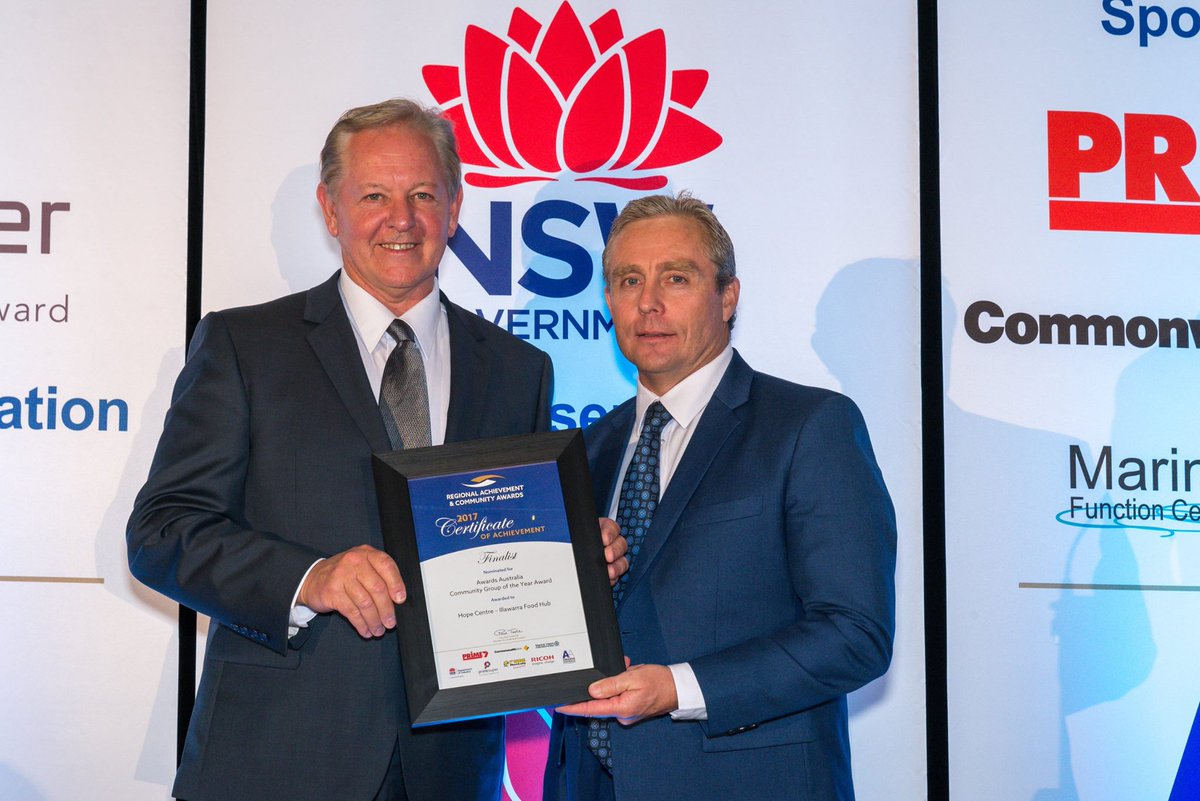 HopeCentreIFH's tweet photo. Last week we won Community of the Year Award for NSW &amp; ACT Regional Achievement and Community Awards! https://t.co/QHK0dnmf03