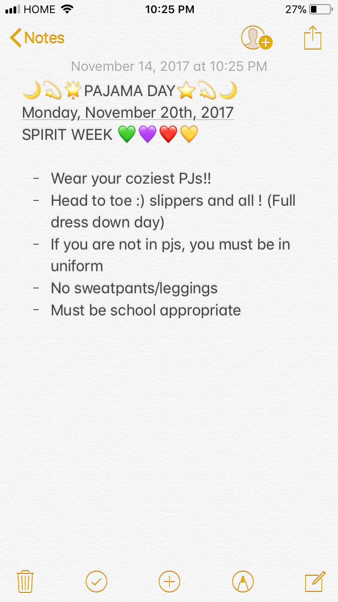 SPIRIT WEEK. MONDAY NOVEMBER 20th 💚💜❤️💛