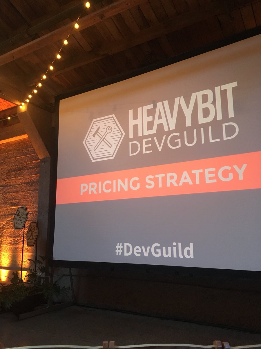 Ready to dig in to #pricing #strategy <a href="/heavybit/">Heavybit</a> #DevGuild #SaaS