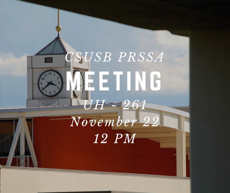 PRSSA_CSUSB's tweet photo. Come join us for an informative meeting about upcoming events! #PRSSA https://t.co/c1cvKgPZ3I