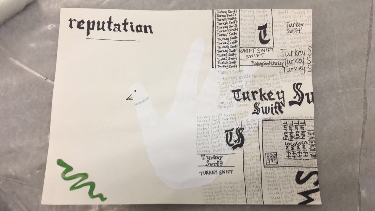 outofwonderIand's tweet image. Reputation but Turkey Swift @taylornation13 #reputation