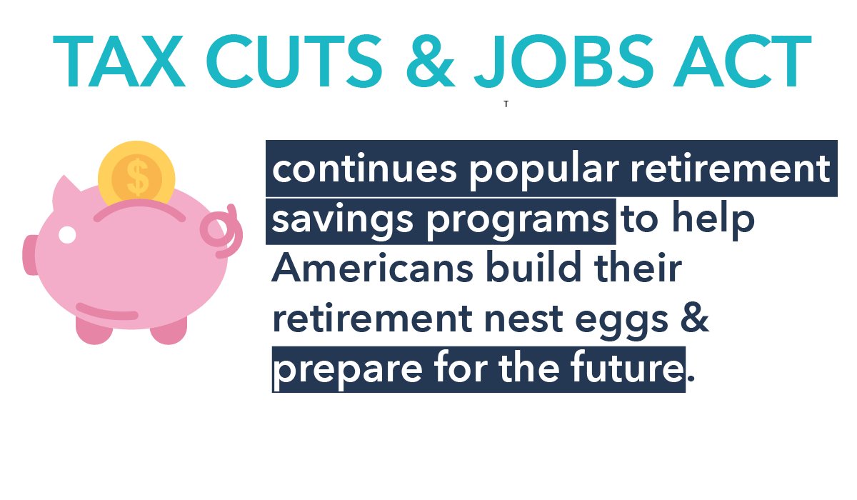 RoyBlunt's tweet photo. The Tax Cuts & Jobs Act would help Americans retire with the peace of mind they deserve. https://t.co/1oiEmmljQa
