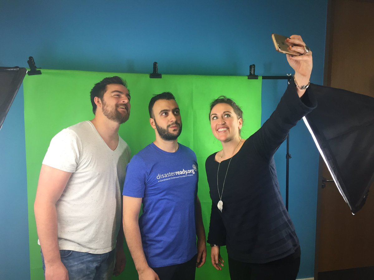 lacroixem's tweet photo. Closing a hard and fun day at work #csodlife @CSODFoundation @DisasterReady - video to launch our mobile app for humanitarians in #Syria, watch this space! https://t.co/WdxKwY6gBC
