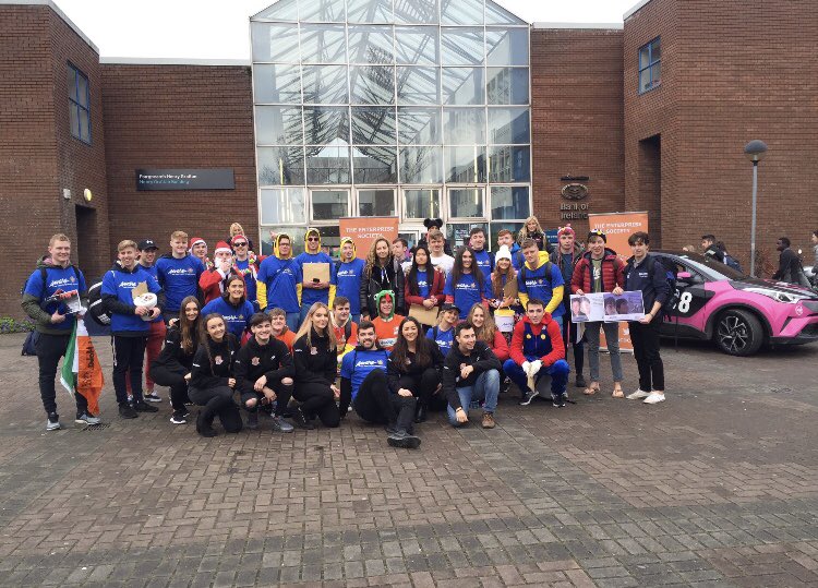 Absolute scenes in @DublinCityUni today with #TheQuestDCU being launched by <a href="/esocdcu/">Enterprise Society</a> in aid of <a href="/Aware/">Aware</a>. Great event, cause and people!