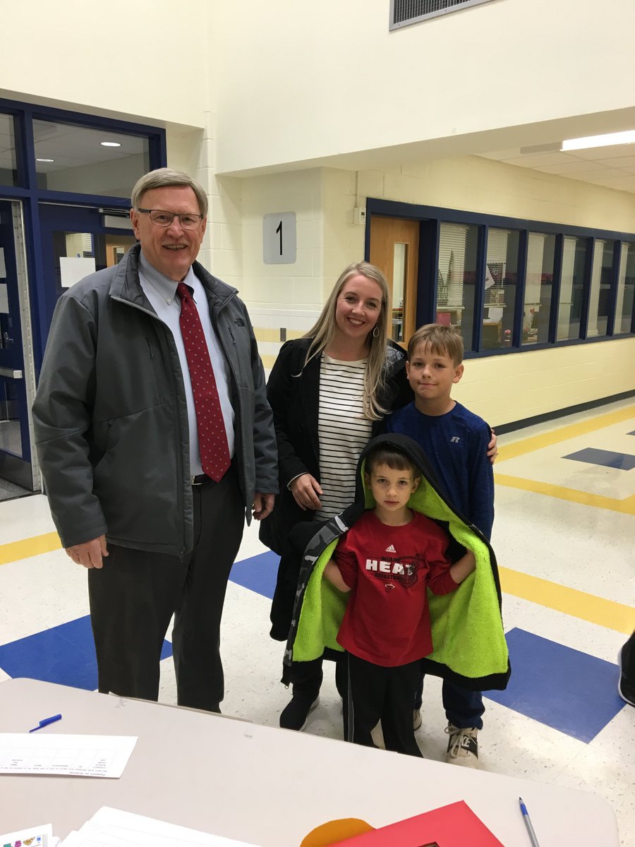 John Foust, Haycock’s Board of Supervisor representative, attended Haycock’s STEAM Night.  Here he is with a Haycock family!