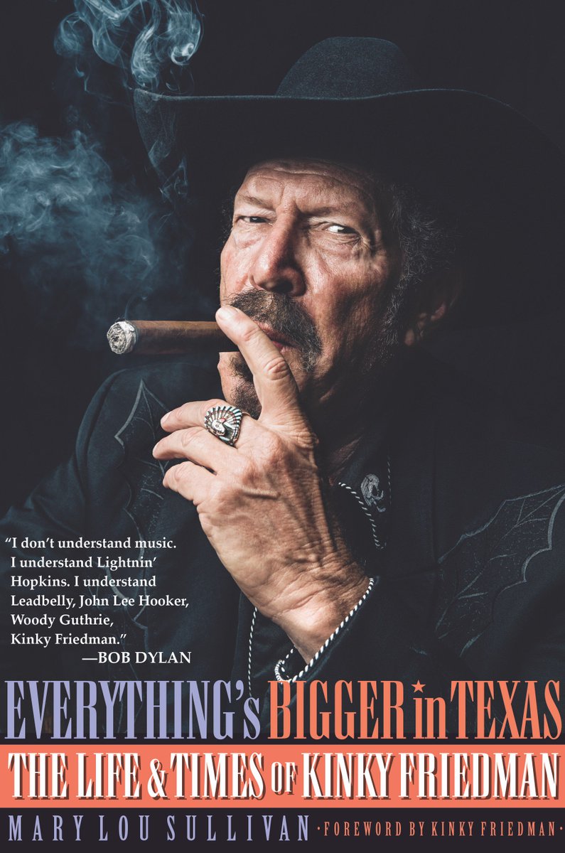 OTRPR (@overtheriverpr) on Twitter photo <a href="/kinkyfriedman/">Kinky Friedman</a>'s long awaited biography, Everything's Bigger in Texas: the Life & Times of Kinky Friedman, written by Mary Lou Sullivan (<a href="/BackbeatBooks/">Backbeat Books</a>) debuts today! overtheriverpr.com/2017/11/15/kin… <a href="/kinkyfriedman/">Kinky Friedman</a>'s long awaited biography, Everything's Bigger in Texas: the Life & Times of Kinky Friedman, written by Mary Lou Sullivan (<a href="/BackbeatBooks/">Backbeat Books</a>) debuts today! overtheriverpr.com/2017/11/15/kin…