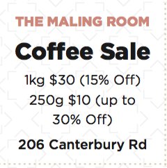 Need coffee?  Sale now on during <a href="/malingroad/">Malingroad</a> Spring Shopping Event #MRSE Today Only!