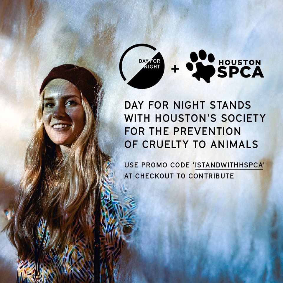 Texas, fam… This is awesome!

The <a href="/dayfornightfest/">Day for Night</a> discount code helps you save 20% on tickets, while also raising much-needed funds for a great cause. Code works between the dates of Nov. 14-20. 

Tickets: dayfornight.io/tickets