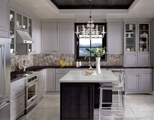 Glass doors can break up the sea of solid cabinetry doors in your kitchen. Read on for other reasons to include glass doors in your kitchen design: ow.ly/WWBK30gxWoi
