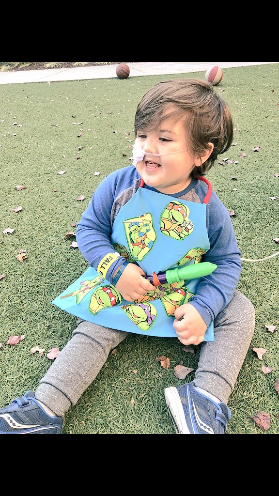 Home Depot aprons that had been decorated and donated to the kids at Scottish rite hospital in Atlanta! #ChildhoodCancer #Bensonstrong 😍