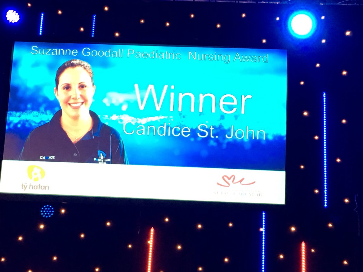 And the winner is #WalesNOTY2017 Candice St John for the Suzanne Goodhall award, well done to Vera Clements runner up