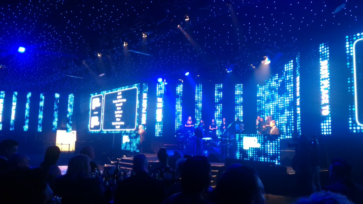 eehcnas's tweet photo. #UKITAwards ceremony starting, good work @robbeckettcomic! https://t.co/dtB5K6zKsC