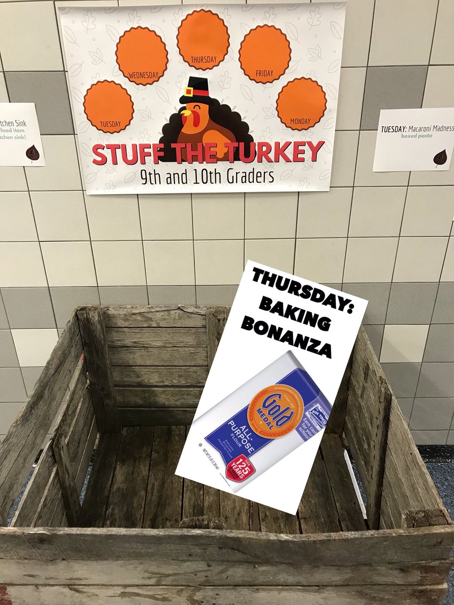 LeRoy_CSD's tweet photo. Stuff that 🦃 Knights!
Thursday is:
Baking Bonanza➡️
Accepting flour, cornmeal, biscuit, cake, brownie &amp; cookie mixes!
#LRGiveBack🙌 https://t.co/v0c5pjmOUw