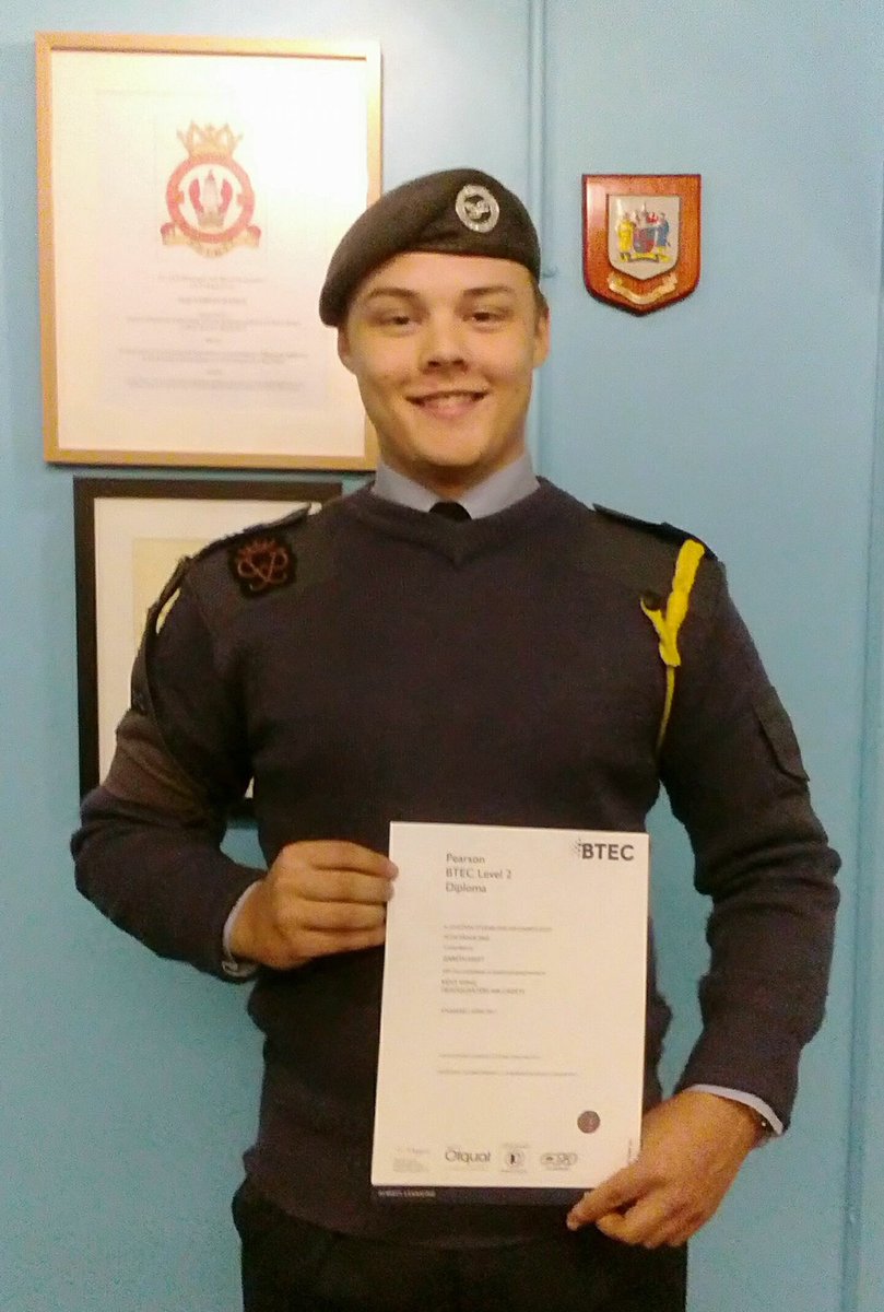 <a href="/2433AirCadets/">2433 Squadron</a> Congrats FSgt Hart on your BTEC in Aviation Studies. Well done! #withspirit <a href="/ComdtAC/">Commandant RAF Air Cadets</a> <a href="/RegComdtLASER/">RC LASER</a> <a href="/aircadetslaser/">Air Cadets LaSER</a> <a href="/Kentaircadets/">Kent Wing Air Cadets</a> <a href="/LondonFire1666/">Worshipful Company of Firefighters</a>