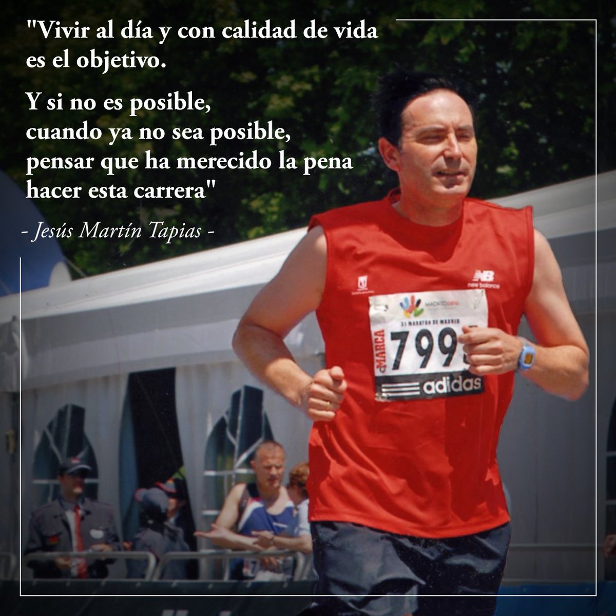 Jesús se marchó lleno de optimismo, convencido de una idea: El éxito y la felicidad no se encuentran en la meta, sino en la propia carrera... #MierdaEnHuelga #Gracias