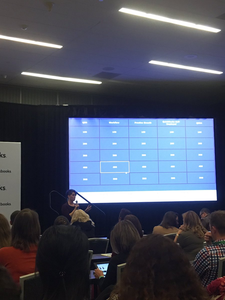 zeus_mobius's tweet photo. Fun #QBOA Jeapordy with real buzzers! #QBCONNECT https://t.co/TEZFhT3fnA