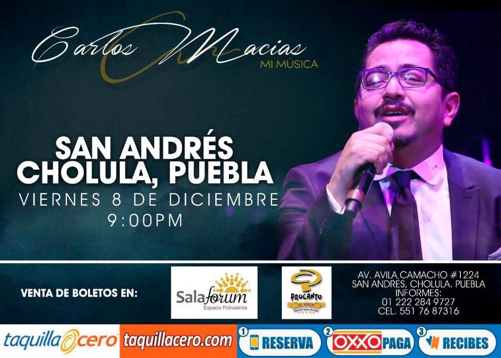 gopuebla's tweet photo. Carlos Macías en concierto
8 de diciembre
@SalaForum 
Info: https://t.co/xEiJq8vVRO https://t.co/JDBcYQQdlI