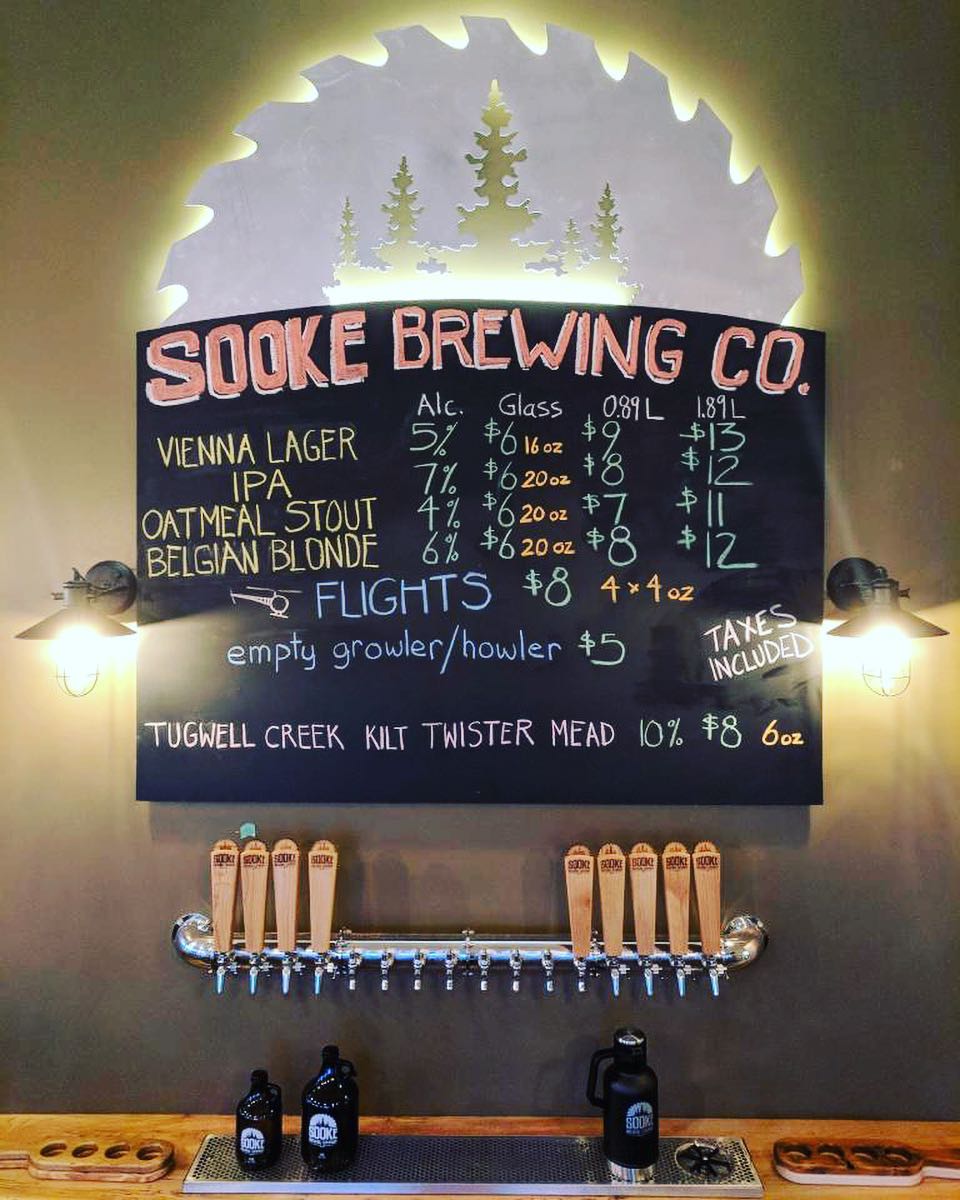 TheGrowlerBC's tweet photo. The countdown is on! @SookeBrewingCo is less than a week away from opening. 
Photo: Sooke Brewing Co. 
#craftbeer #vanisland https://t.co/QKqc6hGeNe