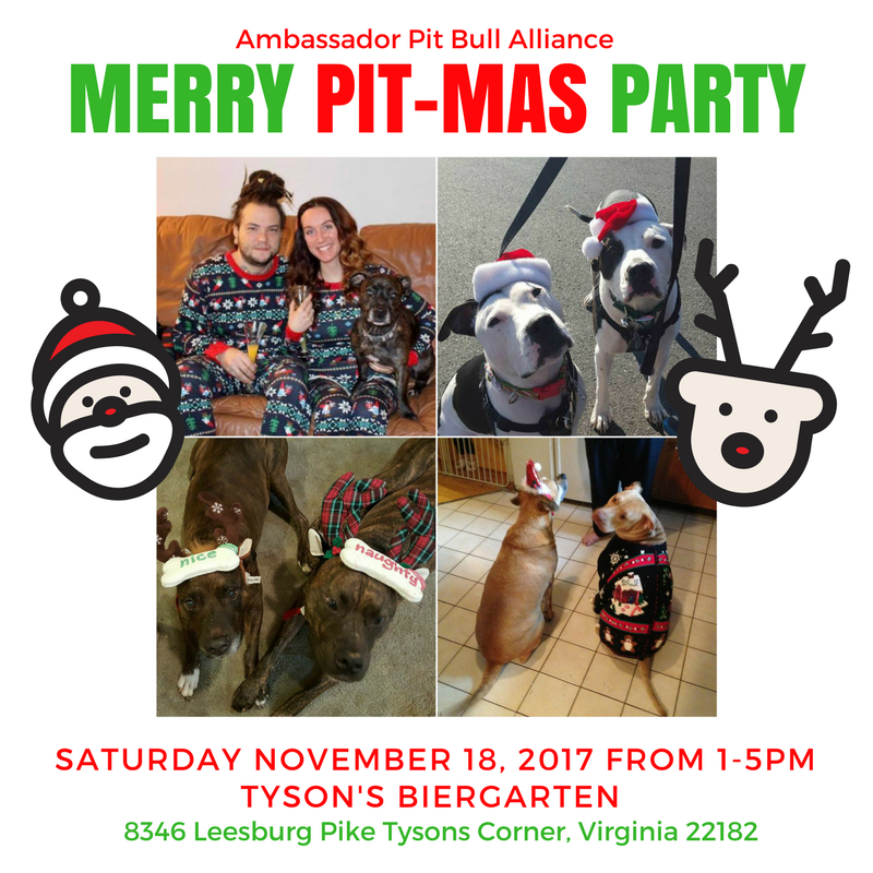 APBA's tweet photo. Dog &amp; Human Holiday Costume Contest at APBA's Merry Pit-mas Party! Attend THIS Sat 11/18 @TBiergarten wearing a winter holiday costume &amp; you could win a $50 gift certificate to TBG! TWO chances to win: best dressed dog &amp; best dressed human, judging 2-3pm https://t.co/OgJXyJyIeg https://t.co/izNTUgUrhj
