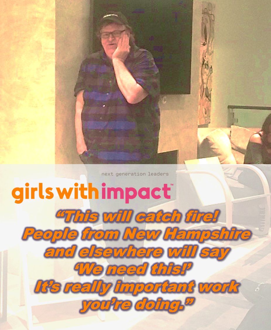 GirlsWithImpact's tweet photo. Thanks @MMFlint for supporting #GenderEquality at the @ArthurMillerFDN event. The encouraging words you shared  with @Jopenshaw  about our #GirlsWithImpact #girls #entrepreneurship program #catchingfire #wewantthat https://t.co/ptEjdt5zF3